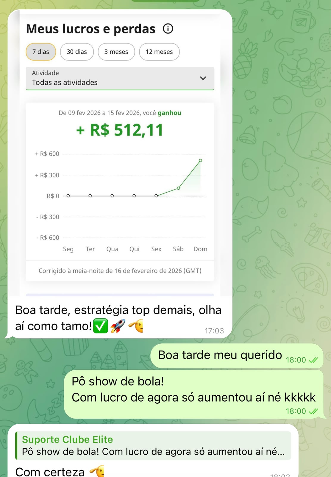 Depoimento de aluno