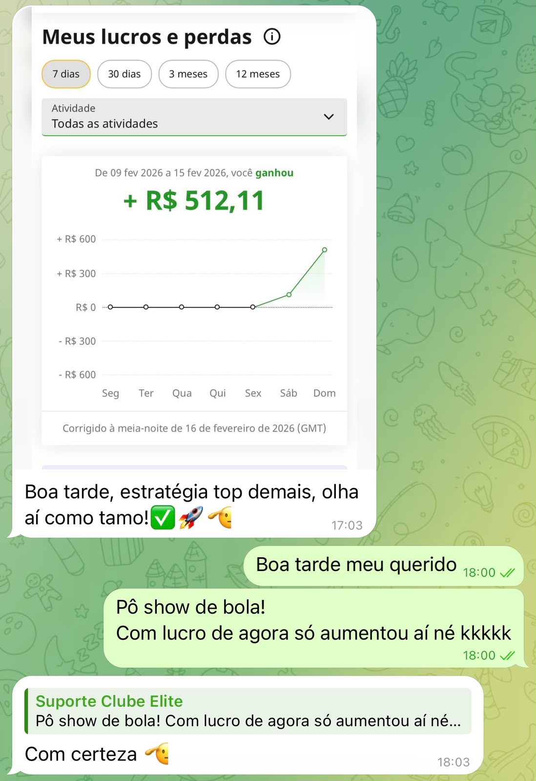 Depoimento de aluno