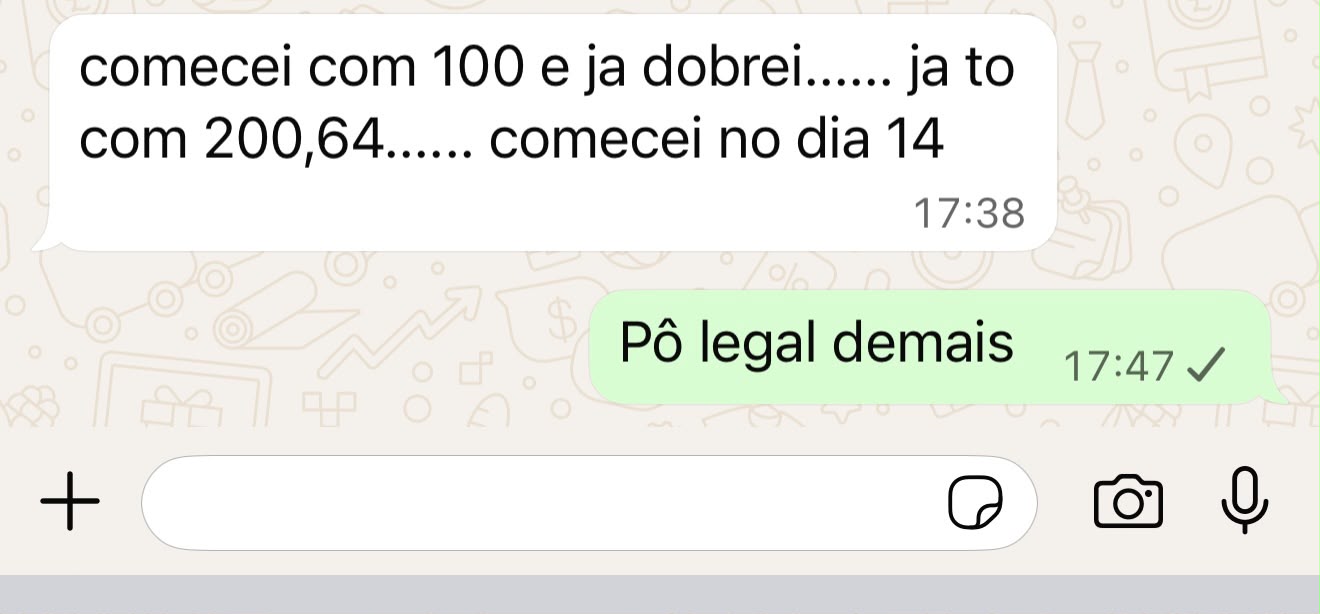 Depoimento de aluno